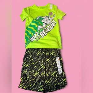 Jumping Beans Green and Black Kids Matching Set